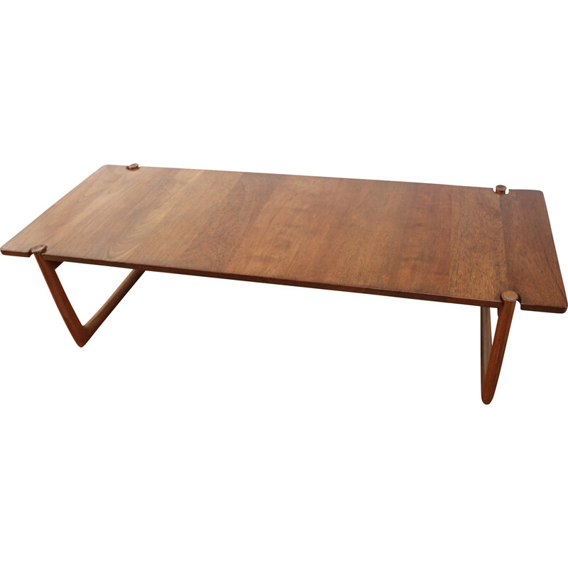 Table basse scandinave vintage en teck par Peter Hvidt et Orla Mølgaard-Nielsen pour France et Søn, 1960