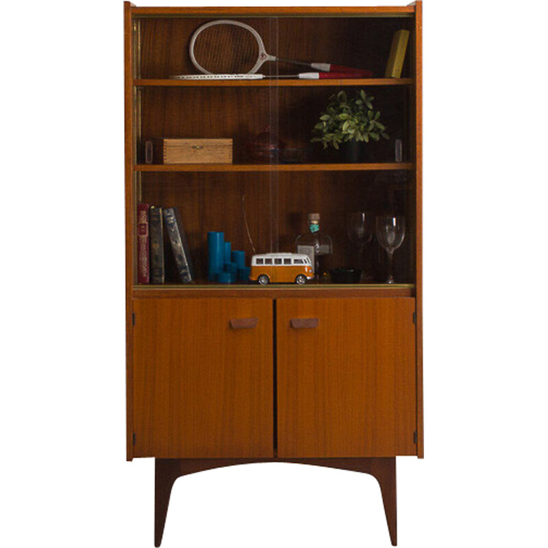 Vintage teak display cabinet