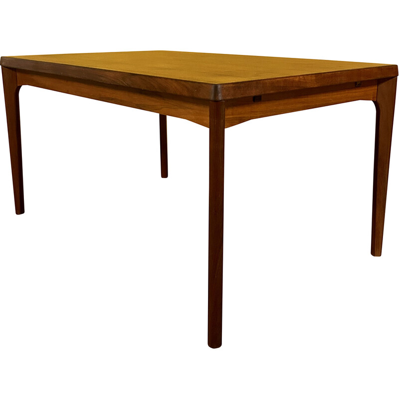 Danish vintage teak extendable dining table by Henning Kjearnulf for Vejle Mobelfabrik, 1960s