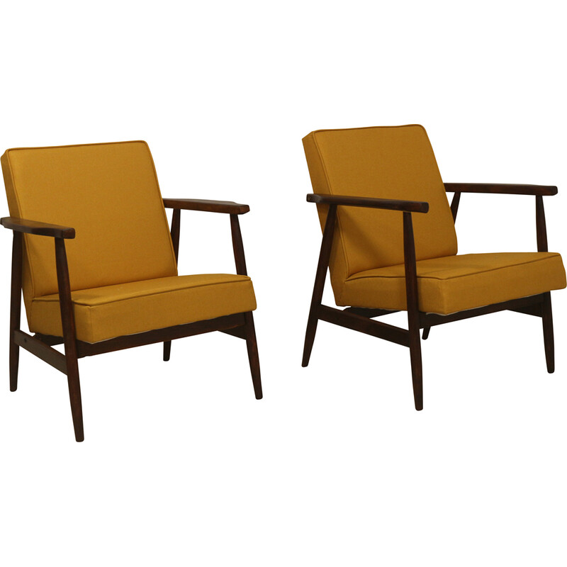 Pair of vintage armchairs 300-190 by Henryk Lis, 1970