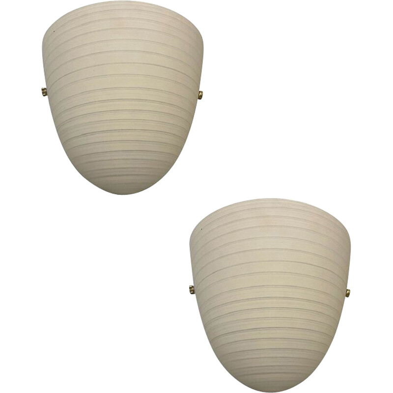 Paar Wandlampen aus Muranoglas von Zonca, Italien 1980er Jahre