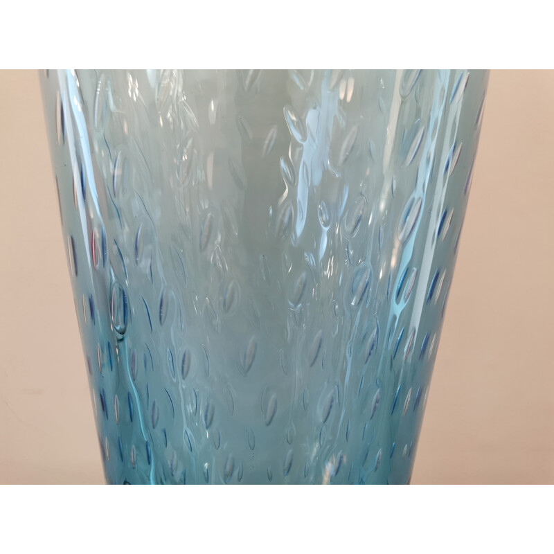 Vaso in vetro soffiato vintage