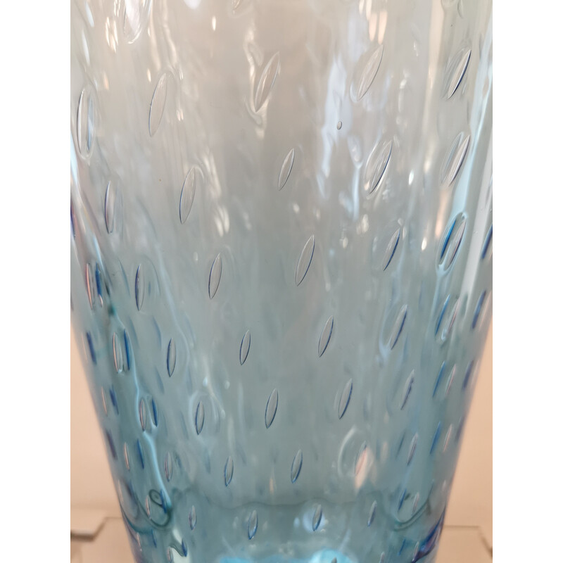 Vintage bubbled glass vase