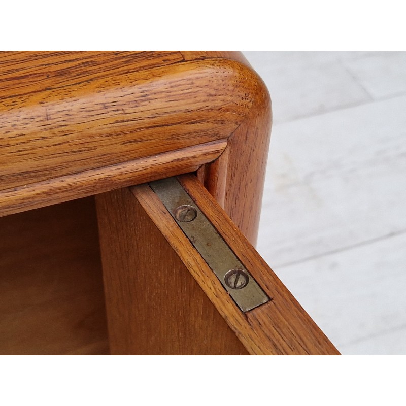 Vintage Scandinavian Art Deco chest of drawers in oak wood, 1960s