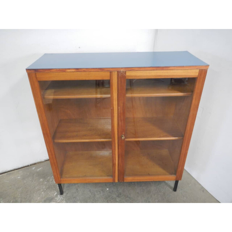 Vintage laboratory display cabinet