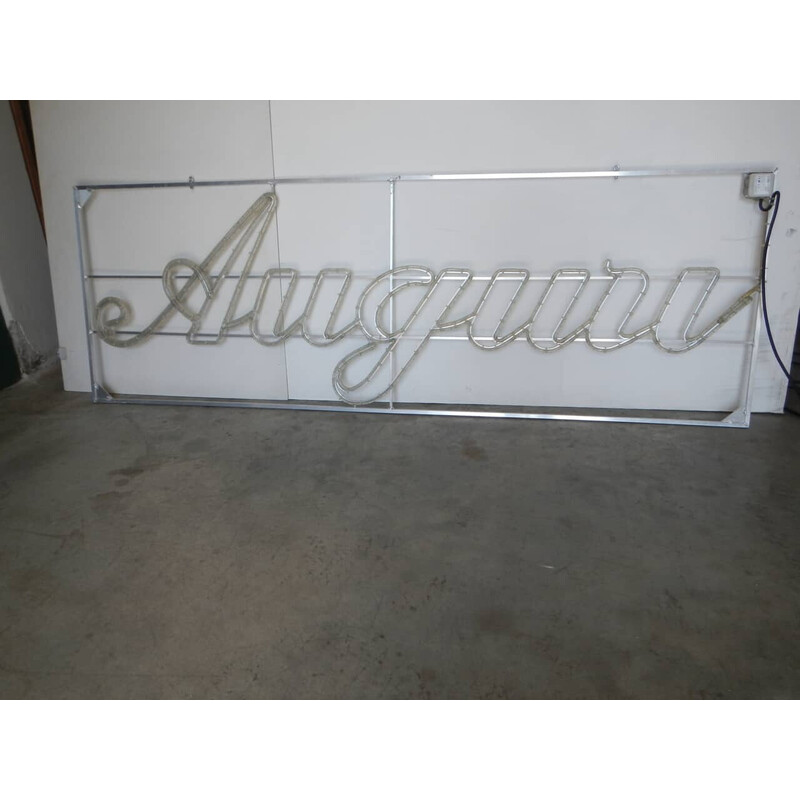 Vintage led greetings sign