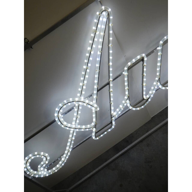 Vintage led greetings sign