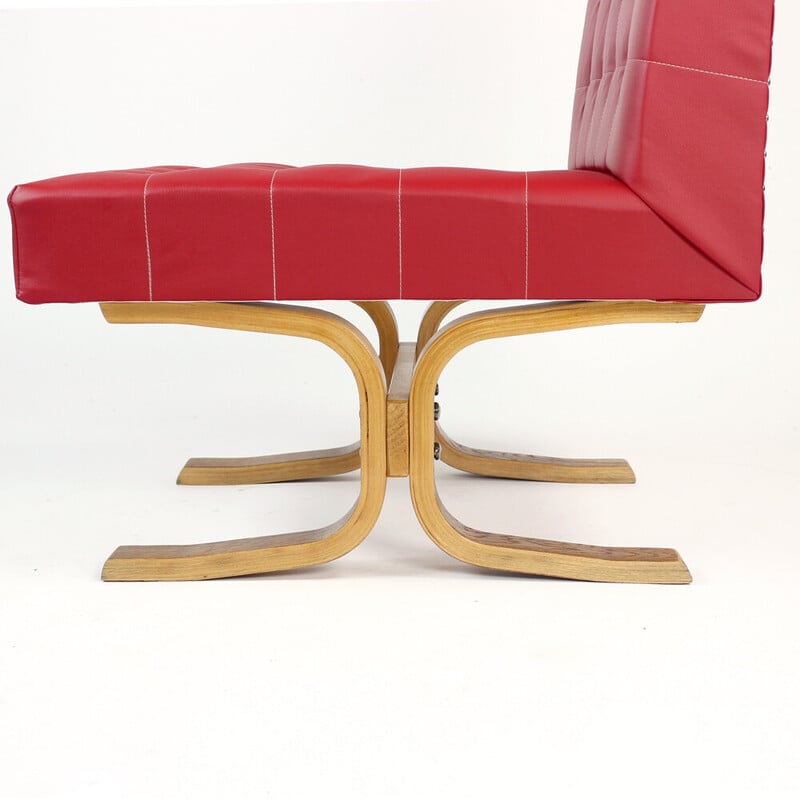 Mid century armchair Bratislava by Jindrich Volak for Drevopodnik Holesov, 1960s