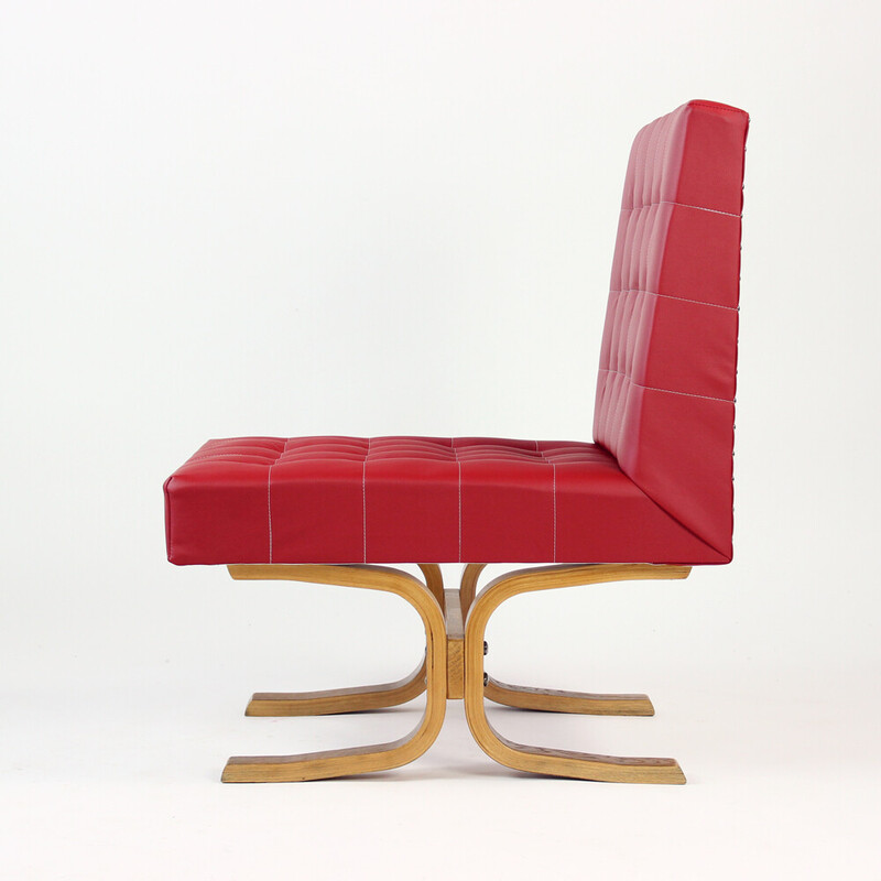 Mid century armchair Bratislava by Jindrich Volak for Drevopodnik Holesov, 1960s