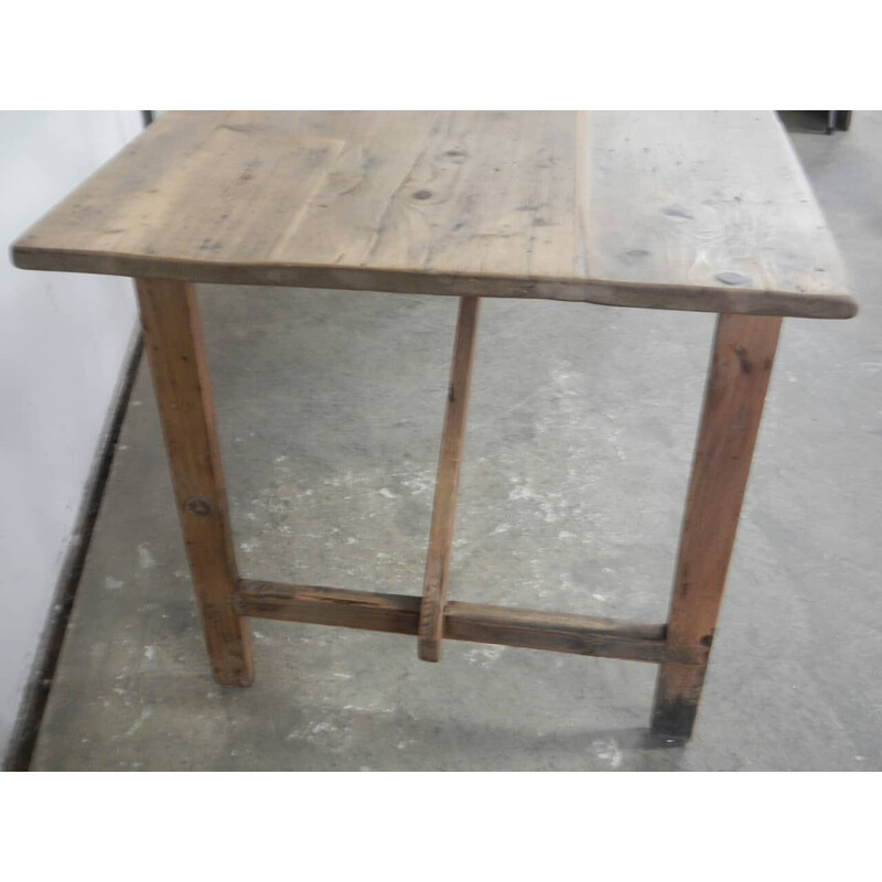 Vintage wood table with drawer