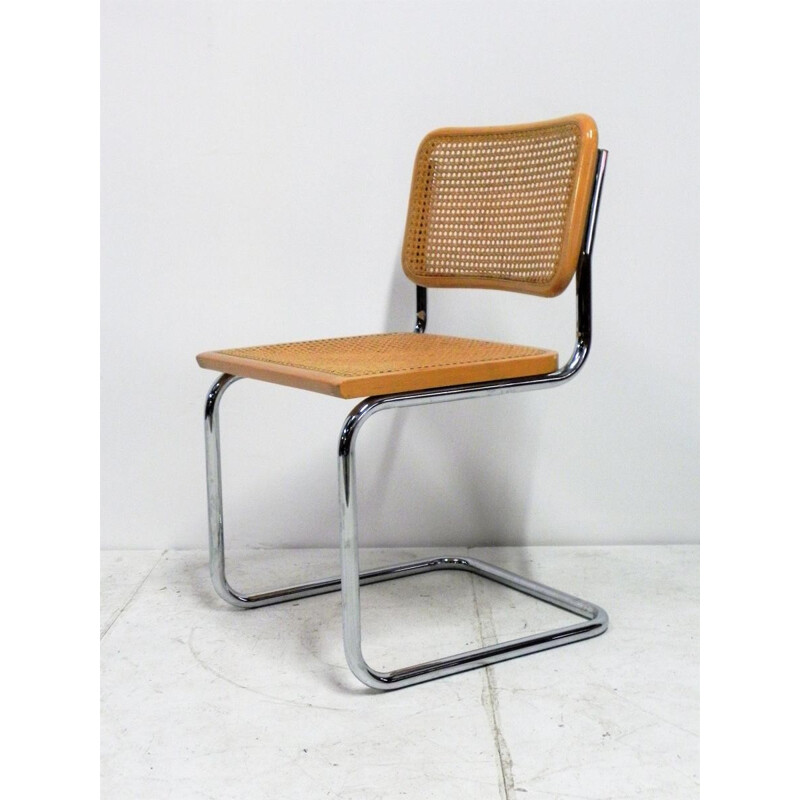 Set of 6 chairs by Marcel Breuer produced by Cesca - 1980s