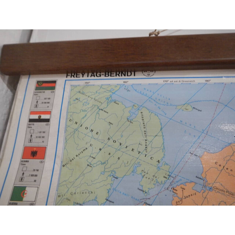 Mapamundi vintage de Kartographie Druck Verlag