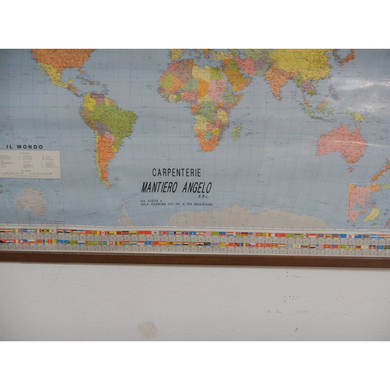 Vintage world map by Kartographie Druck Verlag