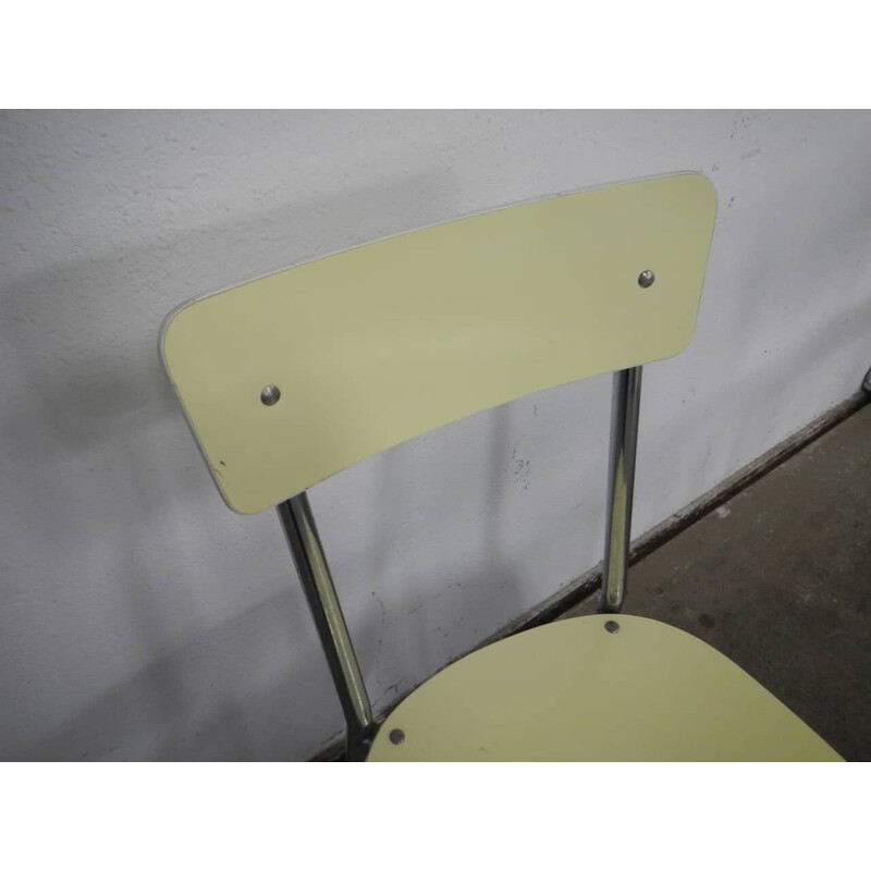 Set of 4 vintage chairs formica chairs