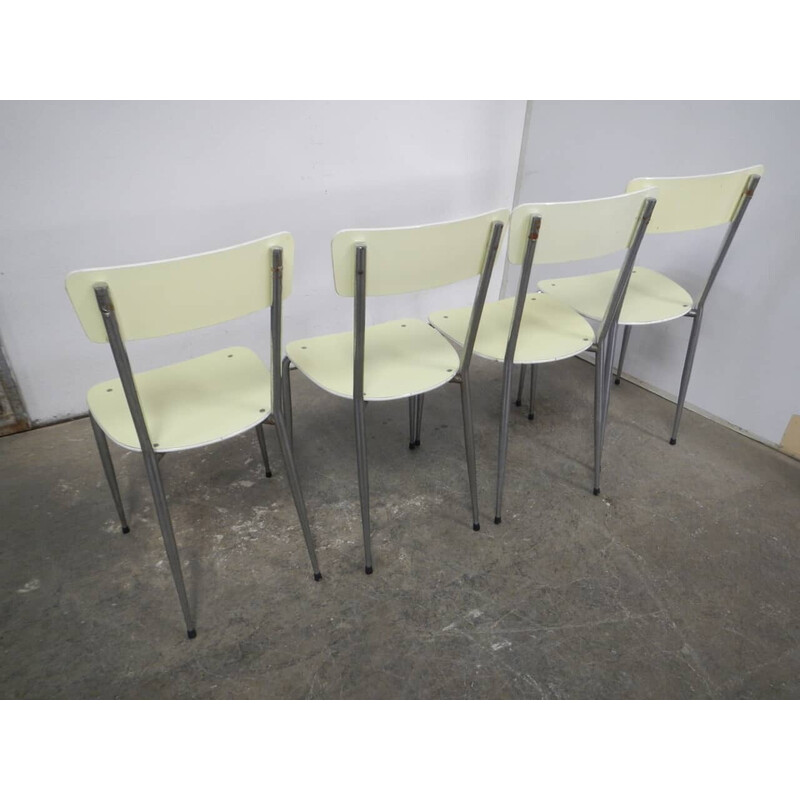 Set of 4 vintage chairs formica chairs