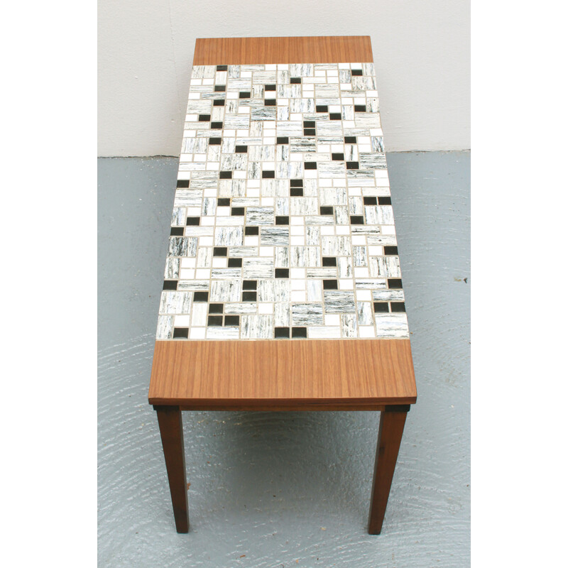 Vintage side table in mosaic, 1960s