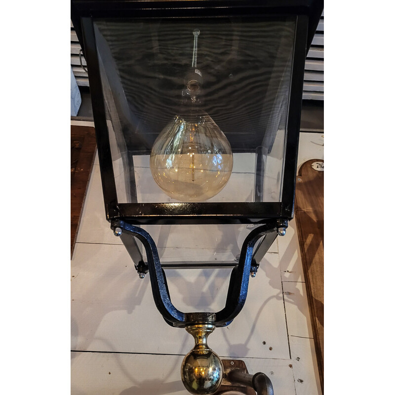 Vintage brass and Pvc street lantern