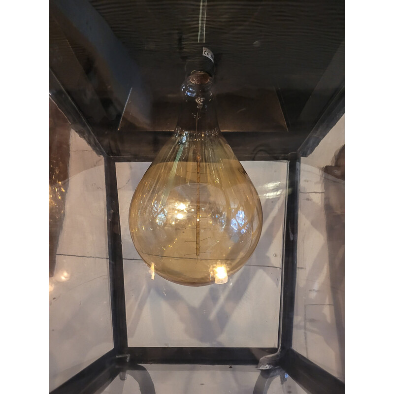 Vintage brass and Pvc street lantern