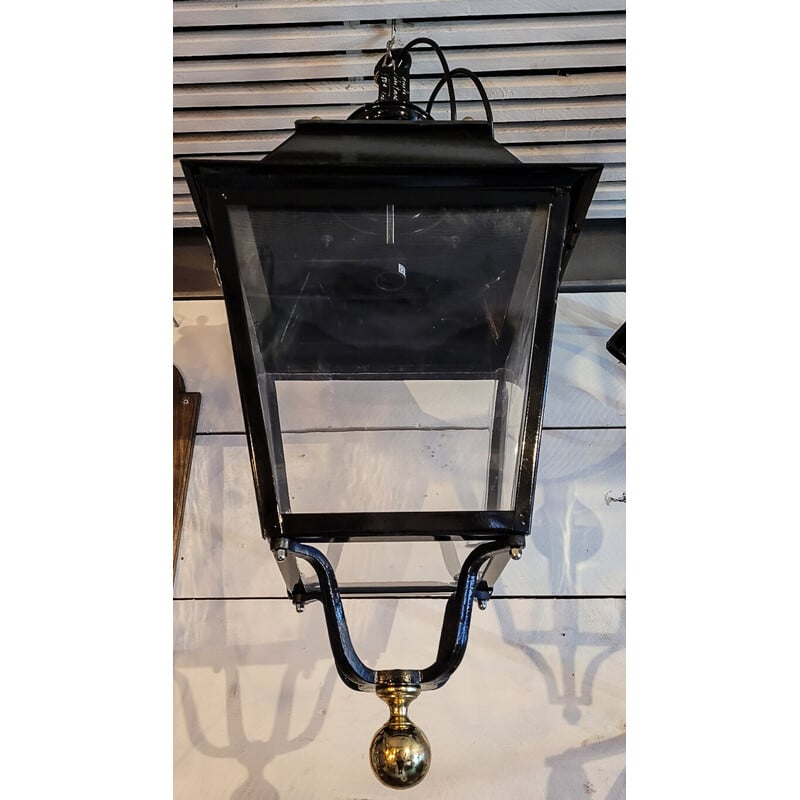 Vintage brass and Pvc street lantern
