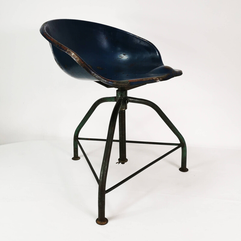 Vintage industriële fauteuil, Duitsland 1950