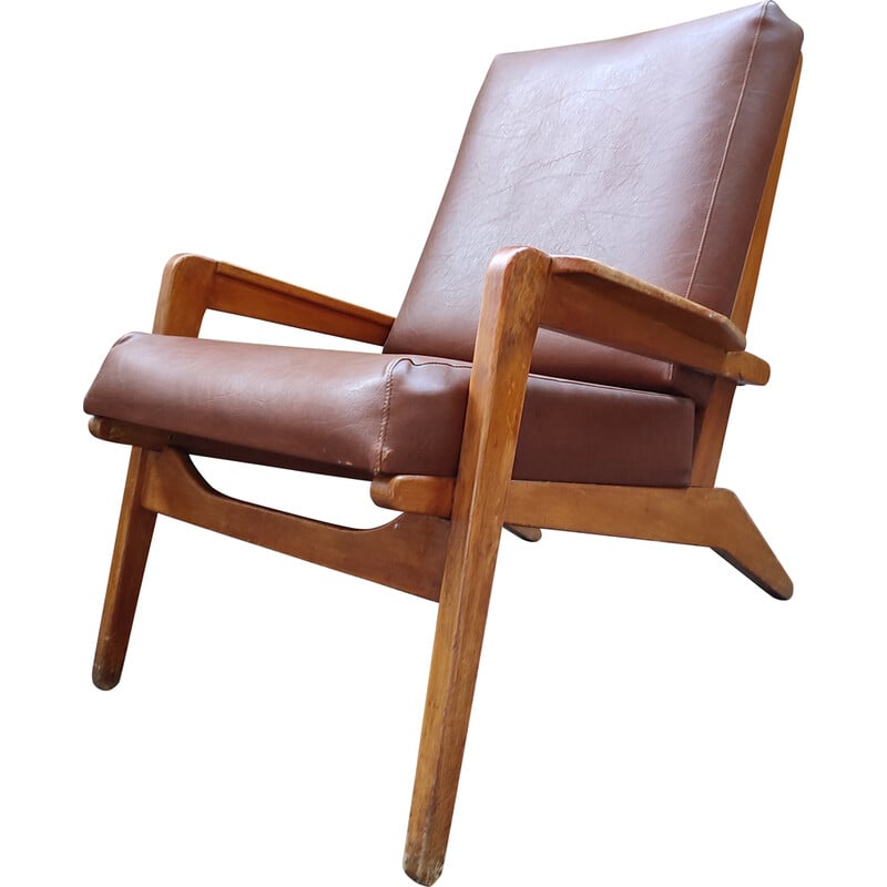 Vintage armchair "Fr 105" by Pierre Guariche, 1950