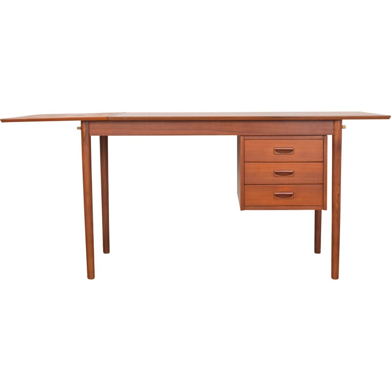 Mid-century Danish teak extendable desk, 1960s