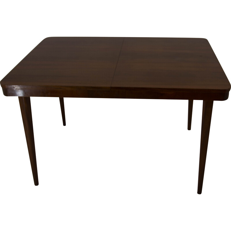 Art Deco vintage mesa de jantar extensível por Halabala para Up Zavody, década de 1960