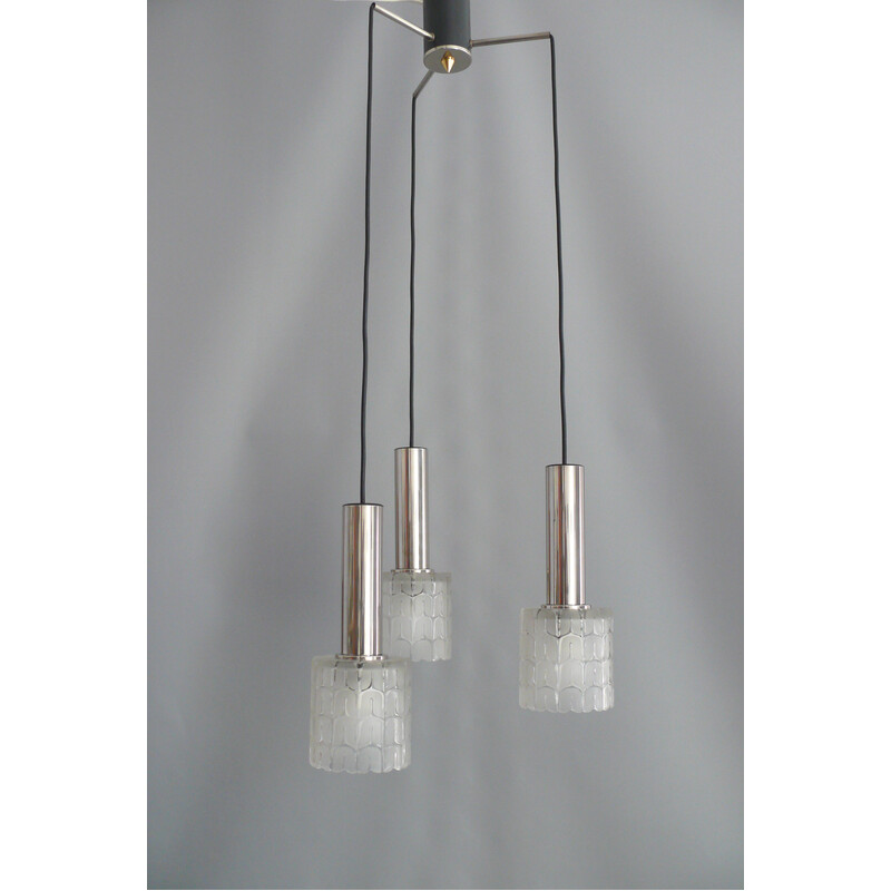 Vintage Hillebrand cascade pendant lamp, 1960s