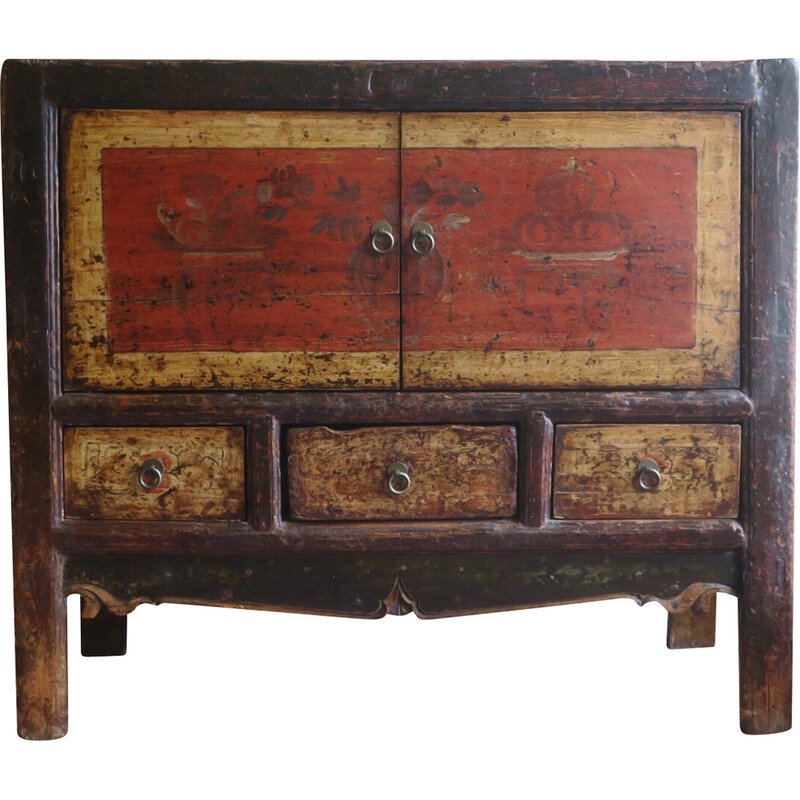 Vintage Chinees gepatineerd dressoir