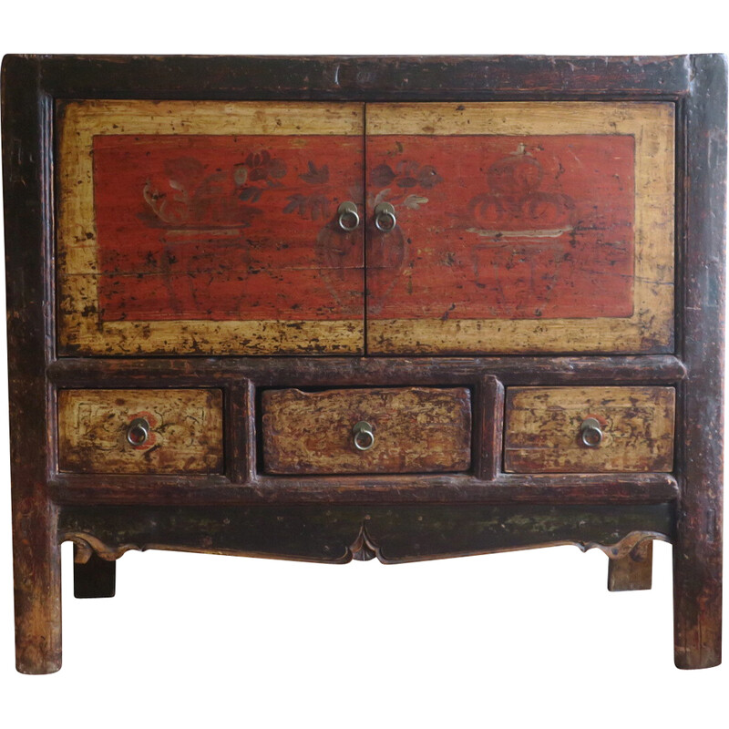 Vintage Chinese patinated sideboard