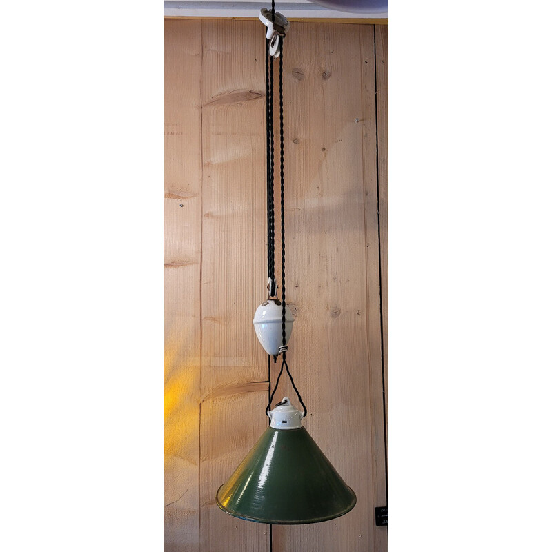 Vintage pendant lamp "rise and fall"