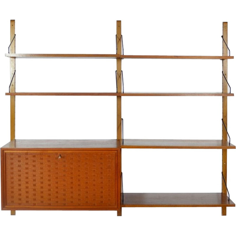 Modular bookcase system and secretary "Royal System" by Poul Cadovius - 1960s