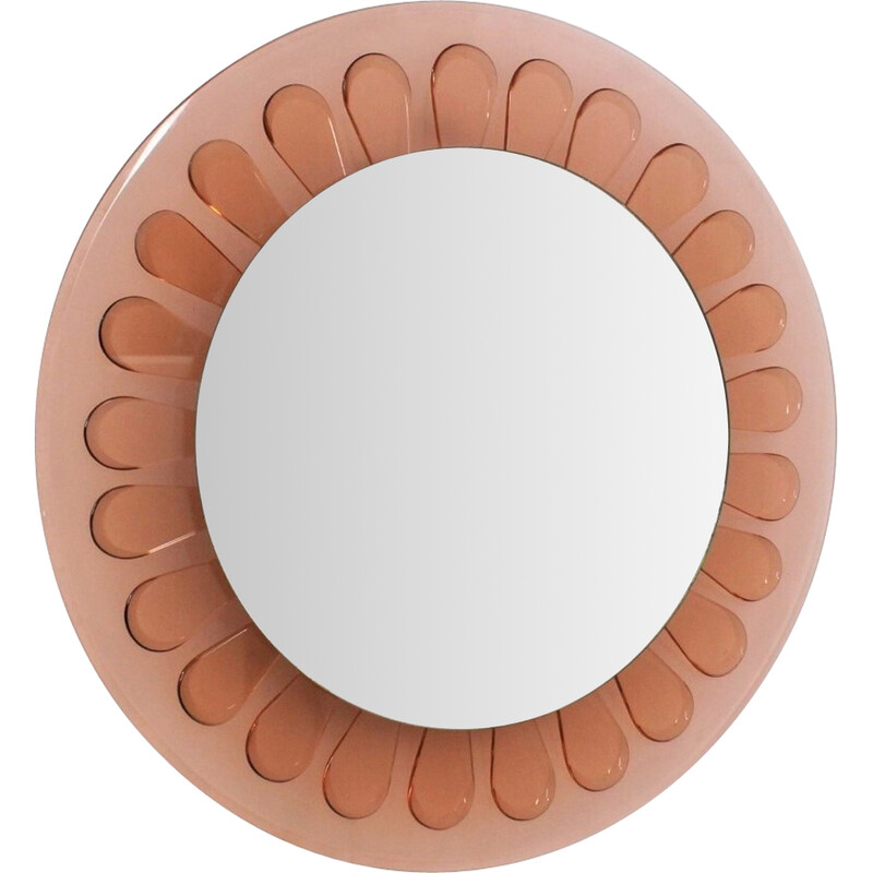 Miroir rond vintage par Fontana Arte, 1960