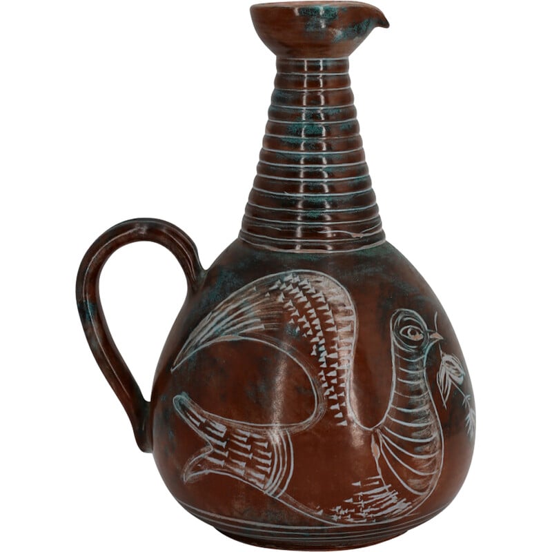 Vintage jug by Yvon Roy, 1950s