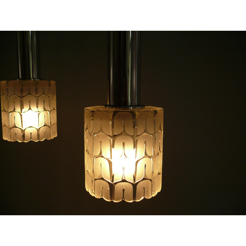 Vintage Hillebrand cascade pendant lamp, 1960s