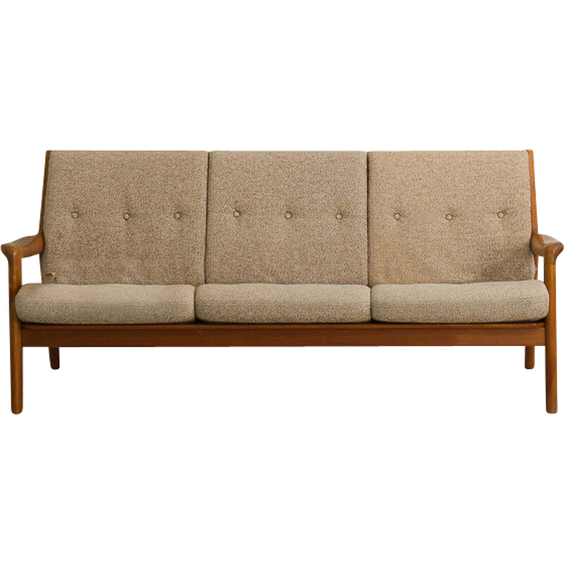 Dänisches 3-Sitzer-Sofa aus Teakholz von Gustav Thams für Uldum Mobelfabrik, 1960