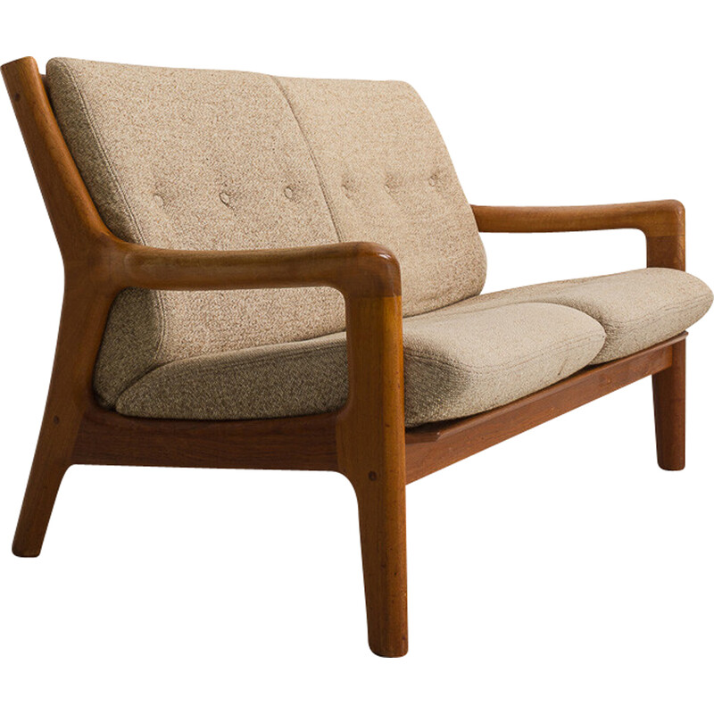 Vintage Danish 2-seater teak sofa by Gustav Thams for Uldum Mobelfabrik, 1960