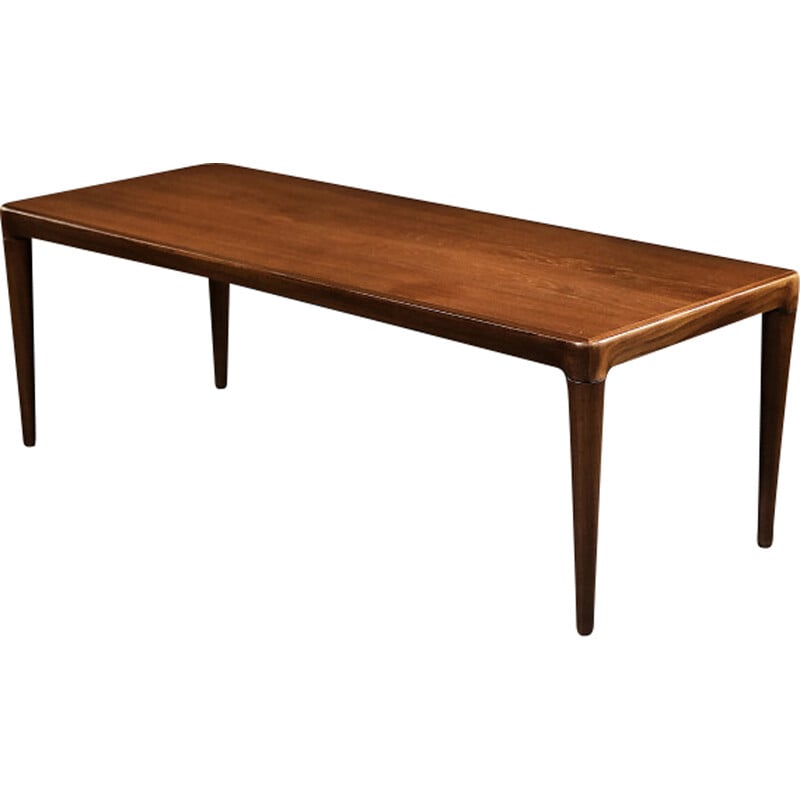 Vintage Scandinavian Danish rosewood coffee table with pull-out black top, 1960s