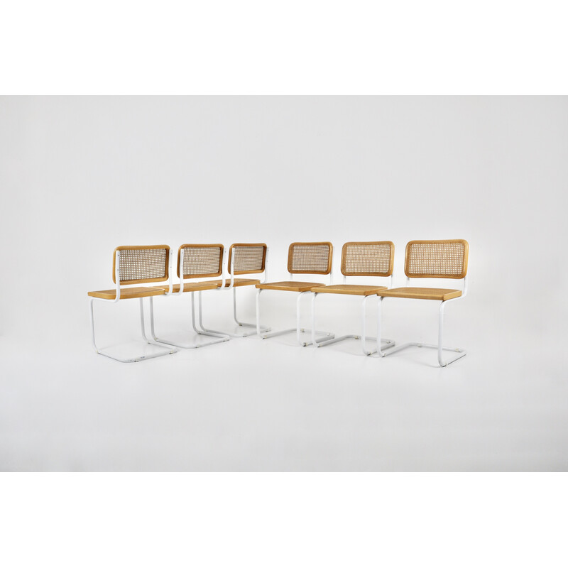 Set van 6 vintage stoelen van Marcel Breuer