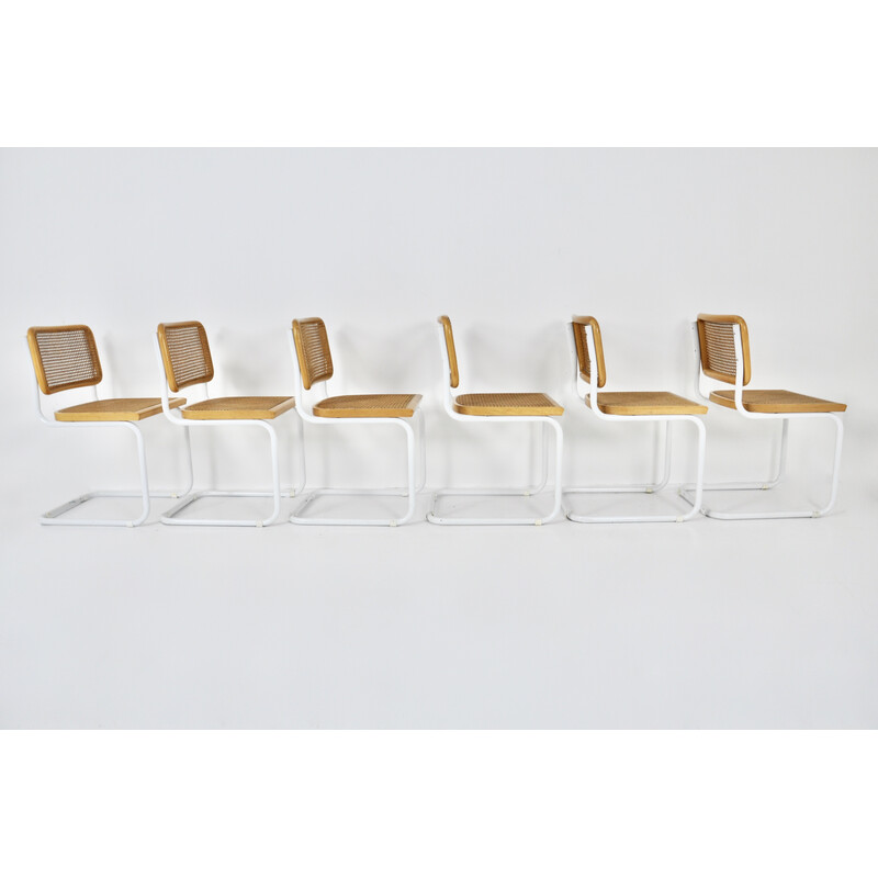Conjunto de 6 cadeiras vintage de Marcel Breuer