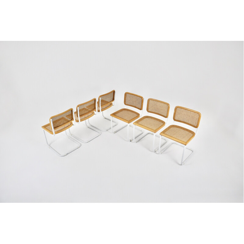 Conjunto de 6 cadeiras vintage de Marcel Breuer