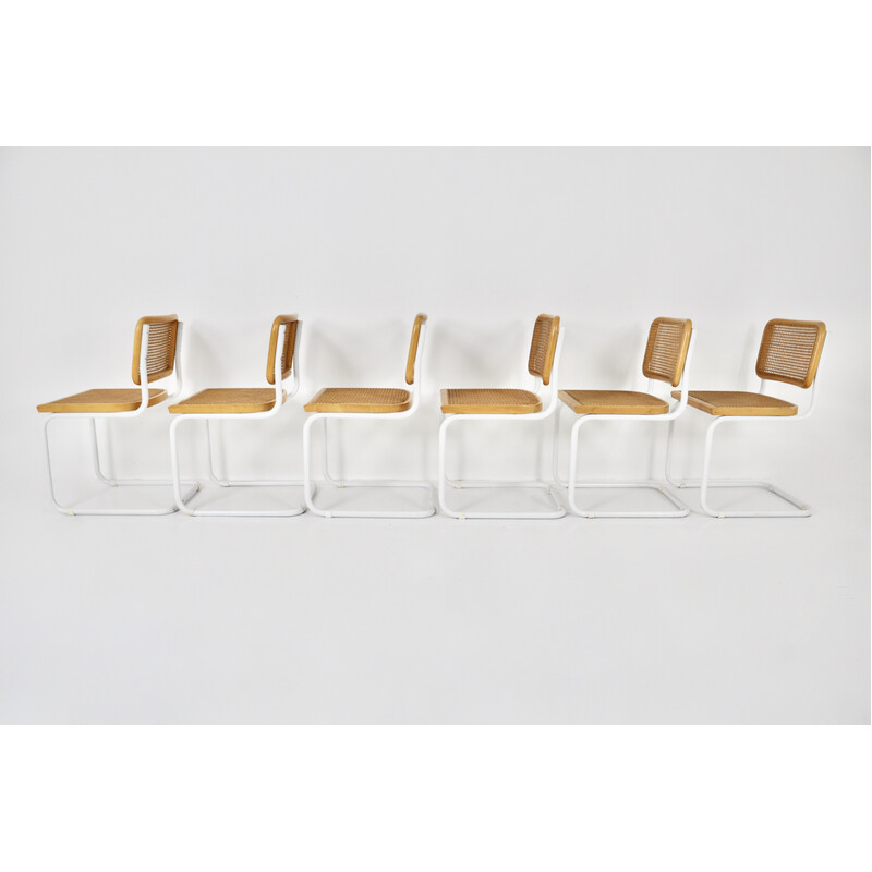 Set van 6 vintage stoelen van Marcel Breuer