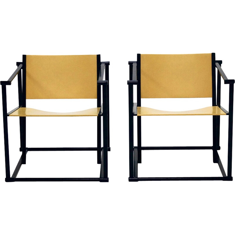 Pair of FM61 Lounge Chairs by Radboud van Beekum for Pastoe - 1980s