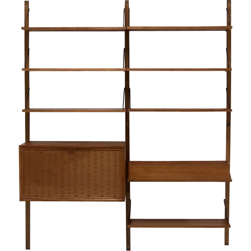 Mid-Century "Royal System" Teak Wall Unit by Poul Cadovius for Cado, Denmark - 1960s