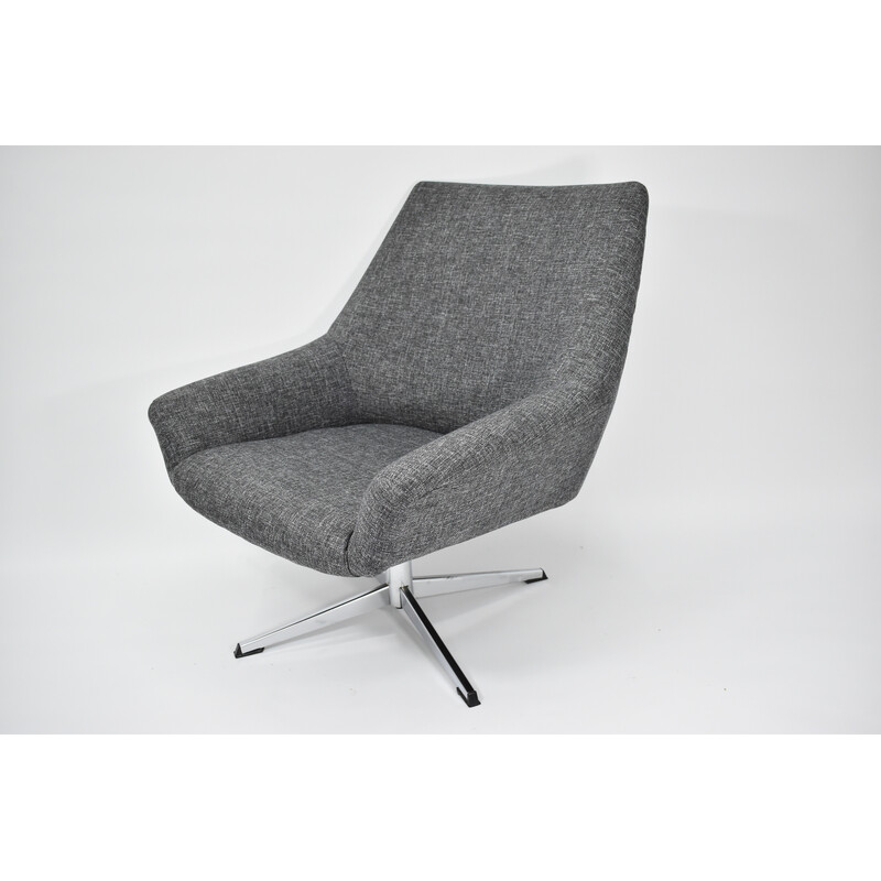 Fauteuil gris vintage, 1960