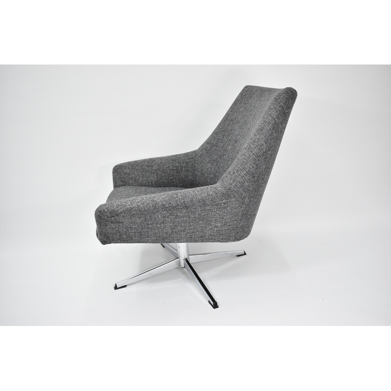 Vintage grijze fauteuil, 1960
