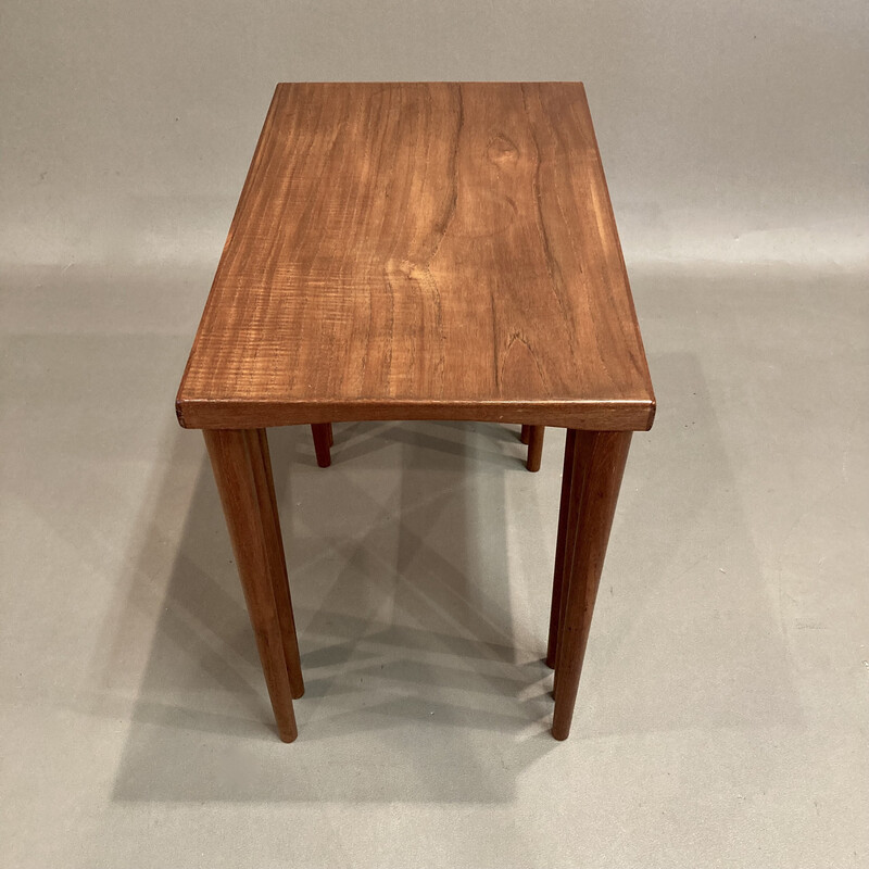 Scandinavian vintage teak nesting tables, 1950