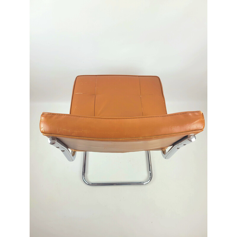 Vintage eco-leather chair, 1970s