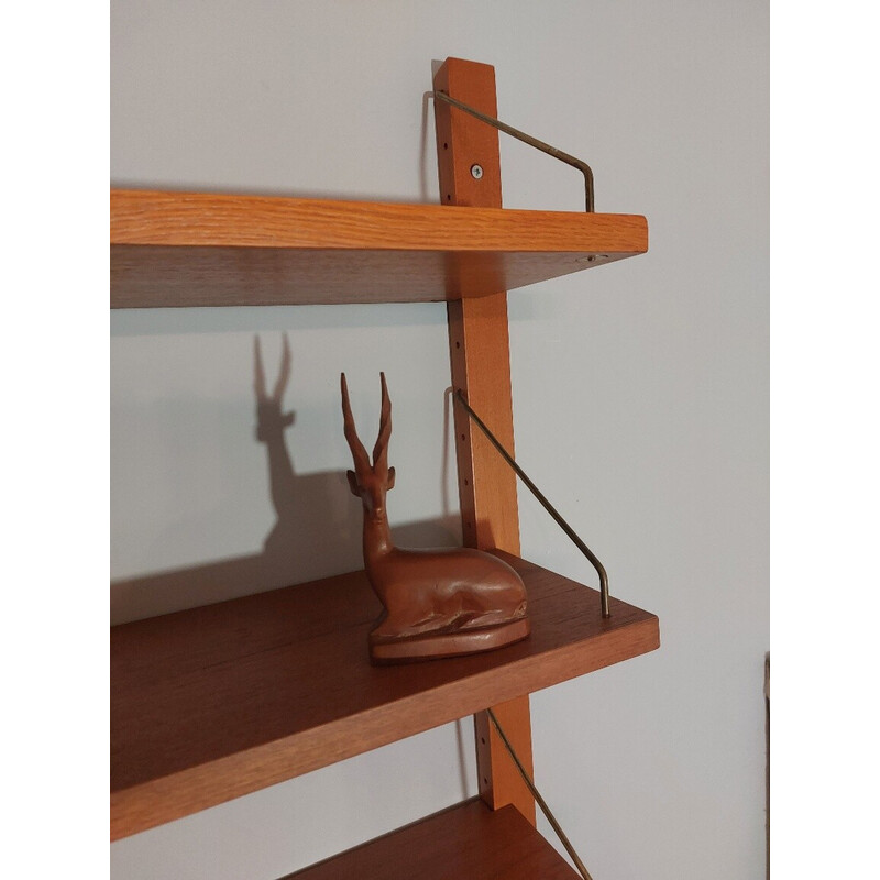 Vintage teak wall shelf Rival model, 1960s