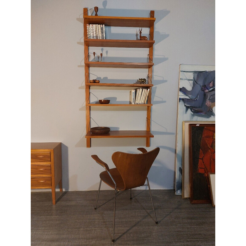 Vintage teak wall shelf Rival model, 1960s